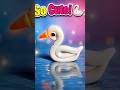 Cute little swan made with clay 🦢💖#trending #viral #art #shorts #ytshorts