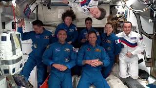 Astronauts reach International Space Station in record time