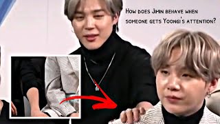 Yoonmin (Análise|Análisis|Analysis) How does Jimin behave when someone gets Yoongi's attention?