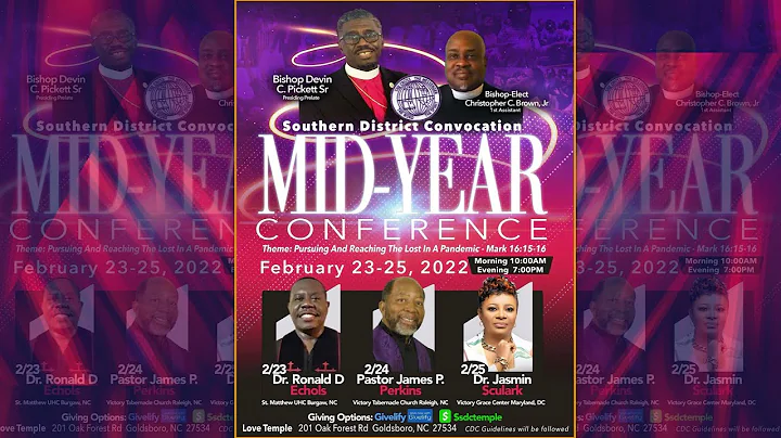 SDC Mid-Year Conference - Wednesday 7pm w/Elder Ro...