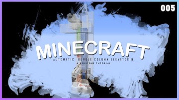 Minecraft Redstone: 2 way bubble column elevator | Minecraft 1.14  | Episode 005 👍