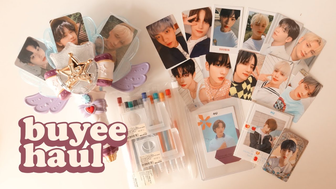 a fun txt photocard haul! (starting a new collection 🐰🐧) · feat. buyee (muji, mercari, & amazon jpn)