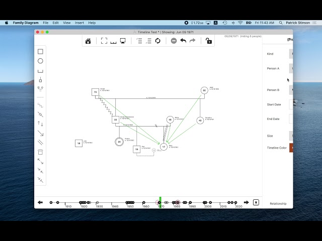 Family Diagram Tutorial Part 4 - Timelines