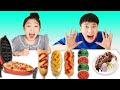신기한 음식 모여라! 와플 기계! 수박 디저트!  MUKBANG with Waffle hot dog watermelon dessert - 슈슈토이 Shushu ToysReview
