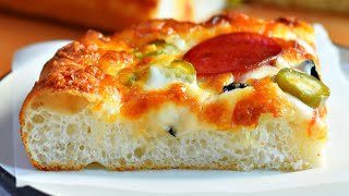 Best Sicilian Pizza Recipe | Crispy Sheet Pan Pizza | Homemade Pizza Recipe | How to make pizza