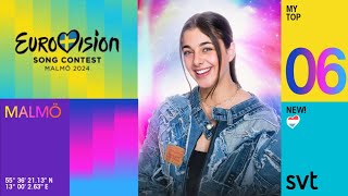 🇸🇪 Eurovision 2024: My Top 6 l Ratings & Comments l NEW! 🇱🇺 (TALI - Fighter)