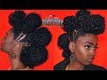 Black Panther Movie INSPIRED Natural Hairstyle | alexuscrown