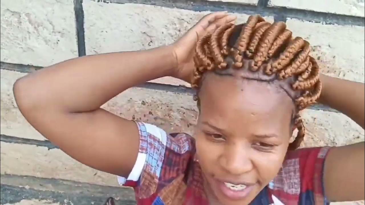  Braiding own Box braids fastest way/How to braid yourself/beginners ...