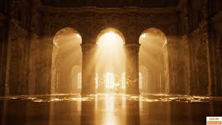 Digital Architecture _Royal Golden Arches_Luxury Palace Architecture_4K Wedding LED Stage Backdrop