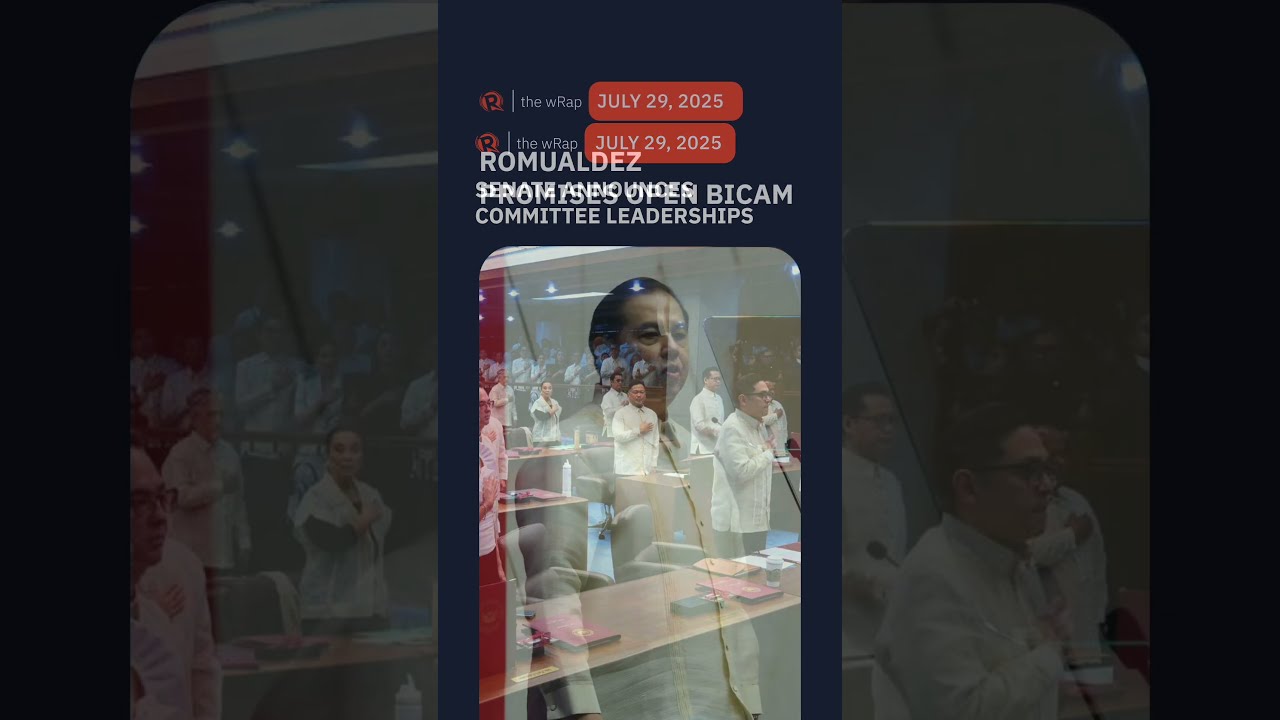 Today S Headlines Committee Leaders Open Bicam Les Mis Rables The WRap July 29 2025