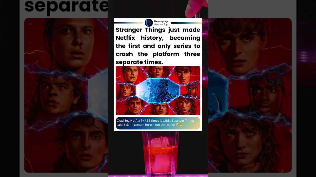 Stranger Things just made Netflix history, becoming the first and only series to crash netflix.