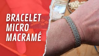 Bracelet Macramé Argenté & Perles Miyuki Handmade Jewelry Making