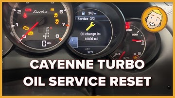 Porsche Cayenne Oil Service Reset with Durametric or Launch
