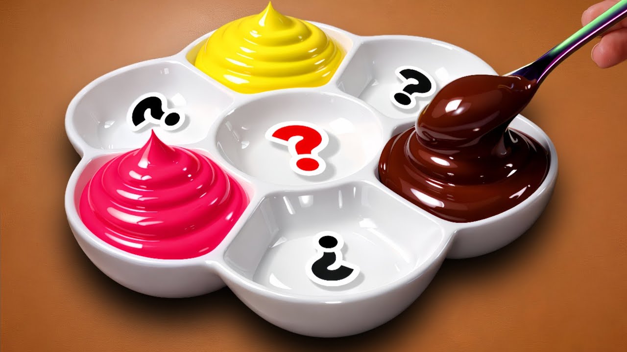 How to Making 7 Colors with Only Poppy Red, Yellow & Brown | Relaxing Color Mixing 