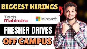 Tech Mahindra Hirings Announced | OFF Campus Drive | 2025, 2024 Batch Hiring | Fresher Jobs
