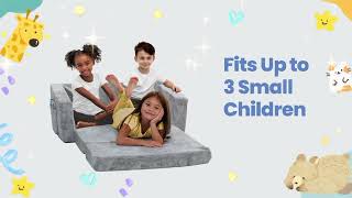 Serta Perfect Sleeper Extra Wide Convertible Sofa to Lounger - Comfy 2-in-1 Flip Open Couch