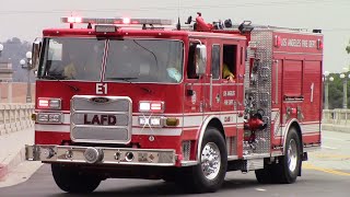 LAFD Engine 1 & Rescue 1 (reserve) Responding