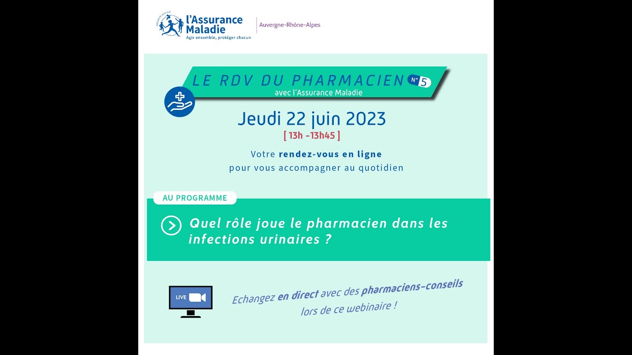 Le RDV du pharmacien N°5 - Les infections urinaires