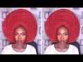 How To Tie Round Gele | Round leaf Gele Tutorial | Gele Style | Head wrap