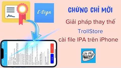 Chứng chỉ mới giải pháp thay thế TrollStore cài file ipa trên iPhone @hadu75tv
