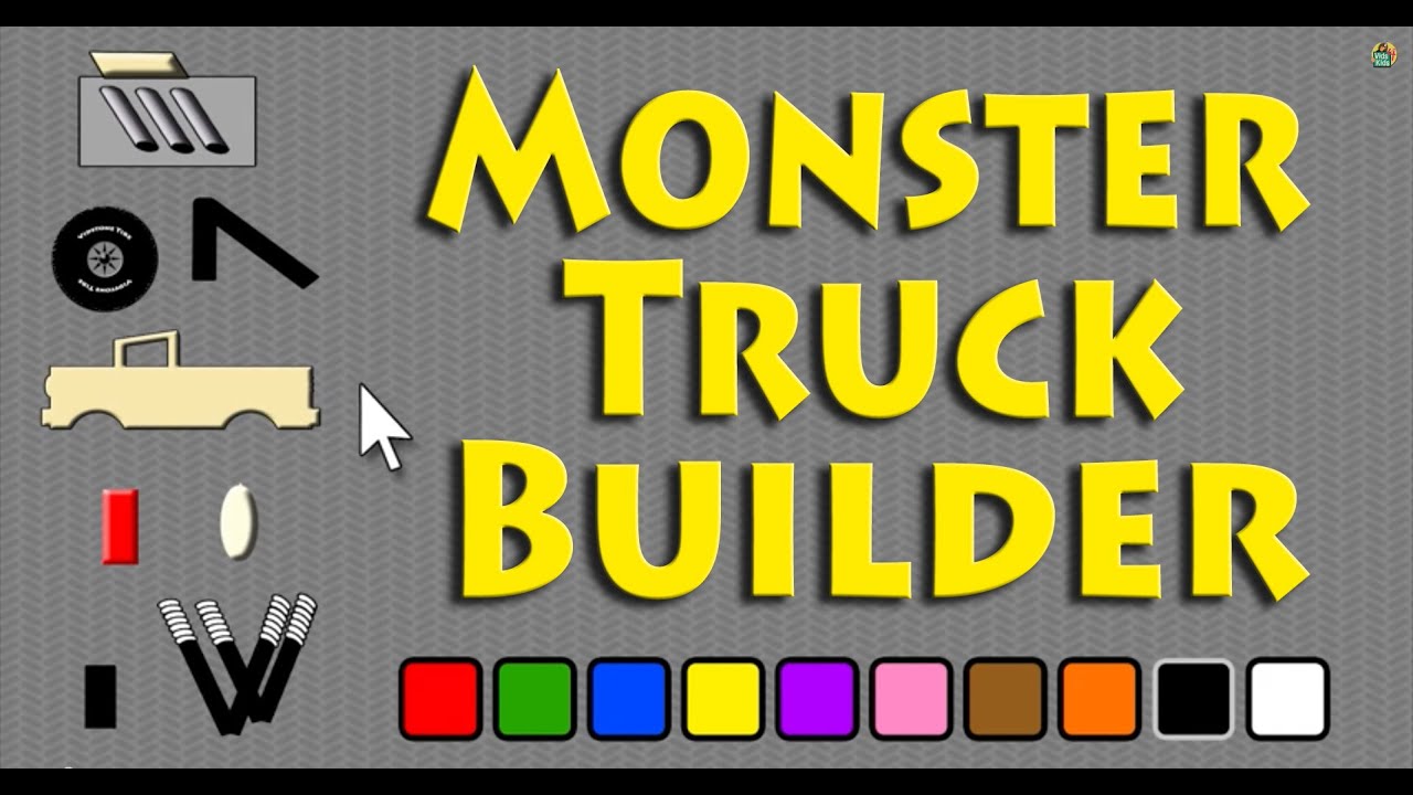 4 vids. Vids4kids.TV Monster Truck. Vids 4 Kids Monster Truck. Vids4kids.TV Monster Truck Builder for Kids. Vids4kids.TV Monster Truck Word crusher 1-5.