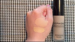 Review: SEPHORA COLLECTION 10 HR Wear Perfection Foundation - Pros - Cons - Swatches