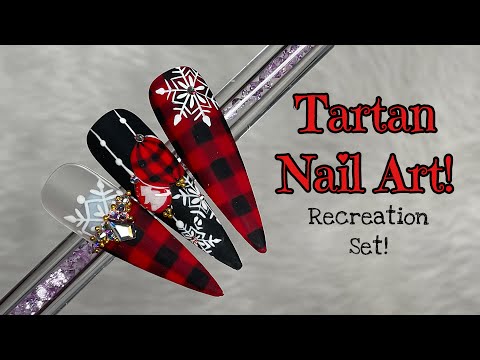 Tartan Recreation Set | Christmas Nail Art