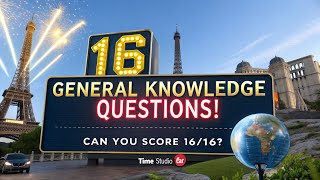 Only 1% Can Score Full Marks! 😱 | 16 General Knowledge MCQs Challenge | GK Quiz 2025\\