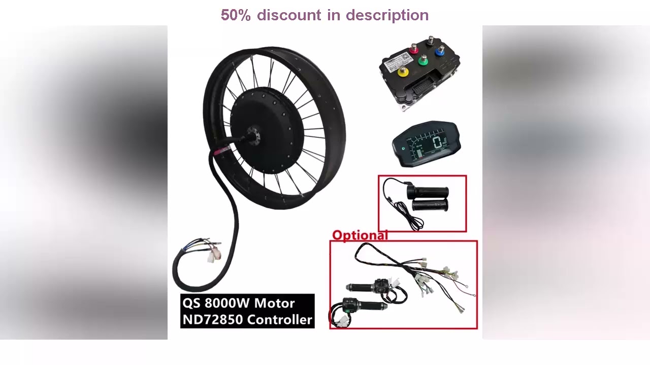 Latest Products You Must Know! NBpower/QS273 V3 72v 8000W Fat Ebike kit 150mm Dropout Electric S