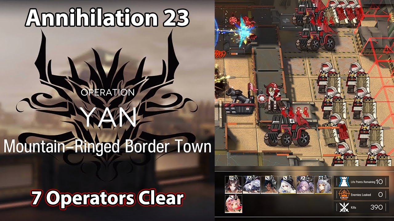 [Arknights] Annihilation 23 | Mountain-Ringed Border Town (7 Operators ...