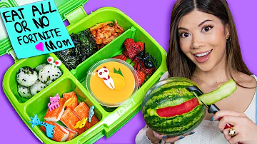 I made Tik Tok Food Art | Kids Bento Boxes