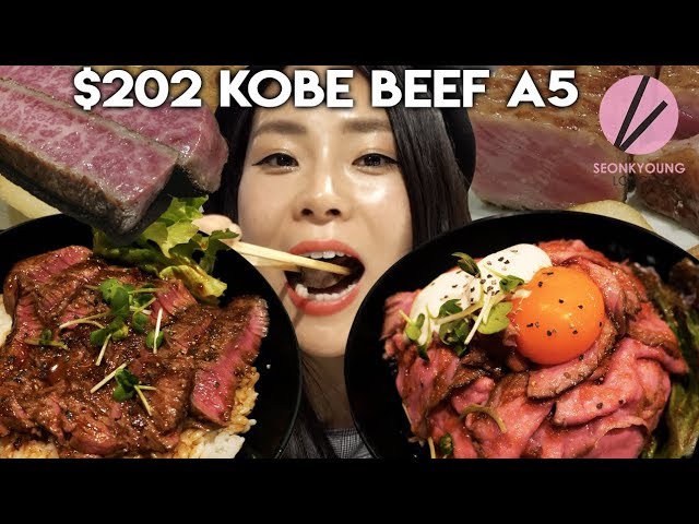 $202 Michelin Star Kobe Beef A5 (The BEST Quality Kobe Beef!) Vs. $7 Steak | Seonkyoung Longest