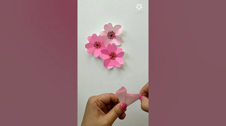 Origami cherry blossom | How to make paper cherry blossom | Origami Flower