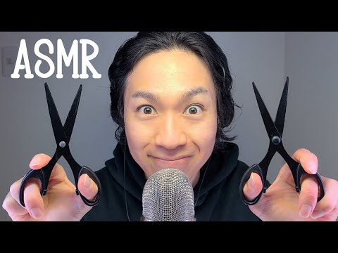 ASMR Black scissors, Mouth sounds 黒いハサミ🎵2ndCh@screwtv9258