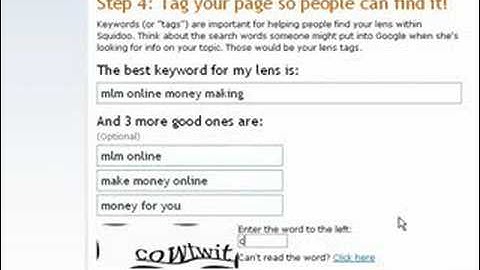 How To Create A Squidoo Lens - Squidoo Lens Master