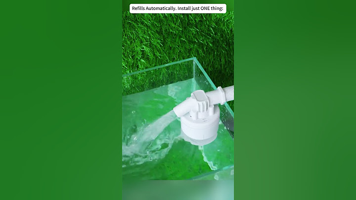 The Automatic Water Level Control Float Valve, Uses NO electricity