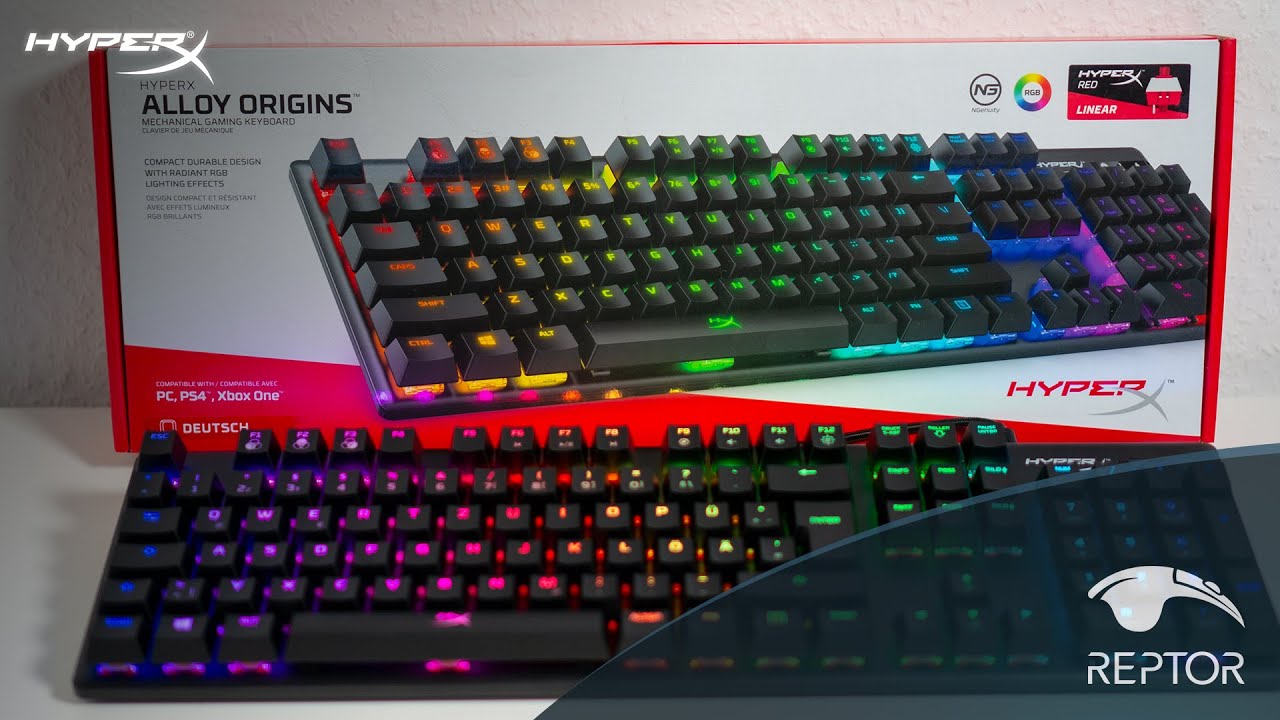 Gaming schlichte Tastatur | - mechanische HyperX Origins YouTube Alloy