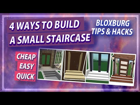 4 Ways To Build A Small Staircase Bloxburg Building Tips Hacks Youtube - how to make stairs in roblox welcome to bloxburg the hacked