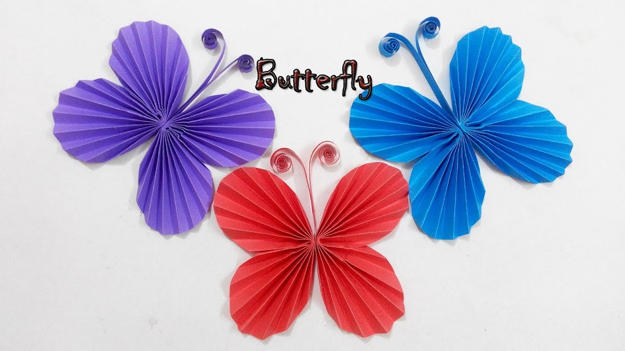 Easy Paper Butterfly Origami - Cute & Easy Butterfly DIY - Origami