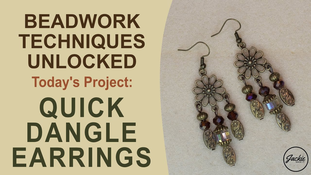 15-Minute Jewelry! Easy Vintage Dangle Earrings for Beginners