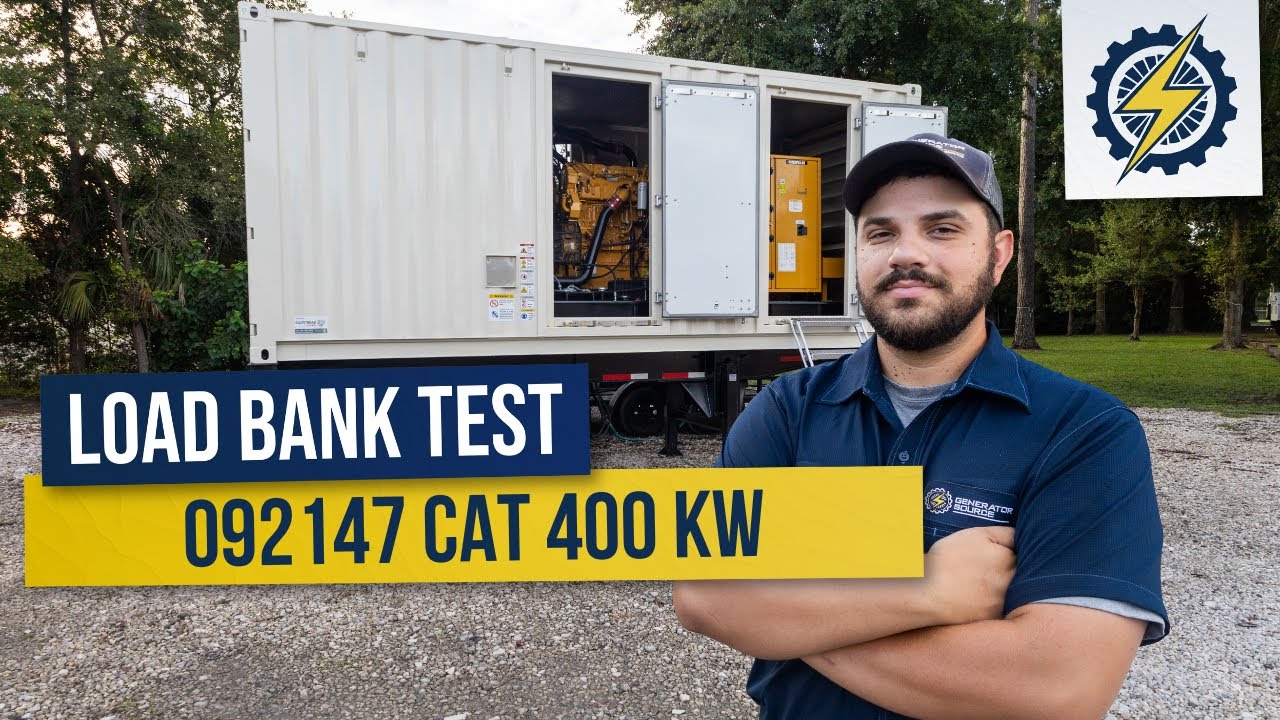 CAT 400kW Generator Load Bank Test