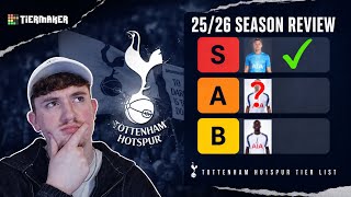 OFFICIAL TOTTENHAM HOTSPUR PLAYER TIERLIST 25/26 SEASON 