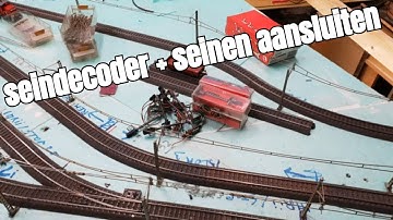 Seindecoder aansluiten + seinen / Connecting the signal decoder + signals