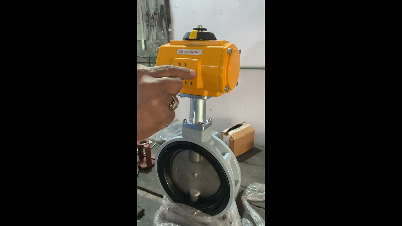 Elomatic Actuator Fitted On Regent Aluminium Butterfly Valve