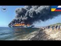 2 MINUTES AGO! Ukraine's first F-16 operation sinks Russia's only aircraft carrier in Crimea.