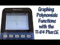 TI 84 Plus CE Graph Polynomial Functions and Adjust the Graphing Window
