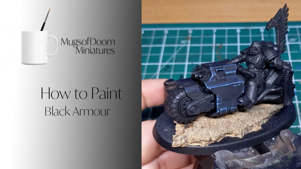 A basic tutorial for a good black armor. I prime black, then go over any  areas that are to go black with the craft paint. Using Stormvermin Fur, I  do a chunky