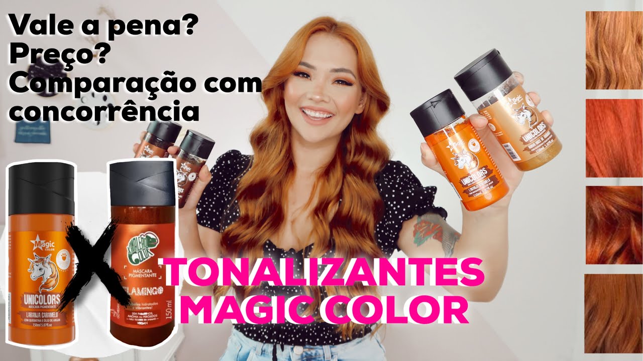 TONALIZANTES MAGIC COLOR X KAMALEÃO COLOR - RESENHA COMPLETA (Doce de Abóbora)