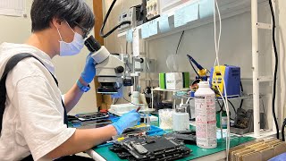 The process of repairing your iPhone, iPad, or Apple Watch. Japanese smartphone repair shop