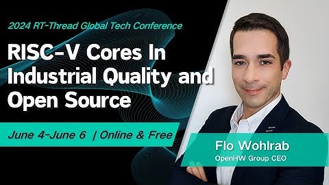 RISC-V Cores in industrial quality and Open Source